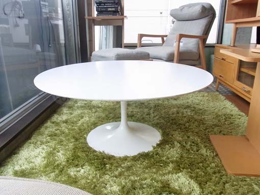 買取金額　3500円　Knoll/ノール　エーロ・サーリネン　チューリップコーヒーテーブル